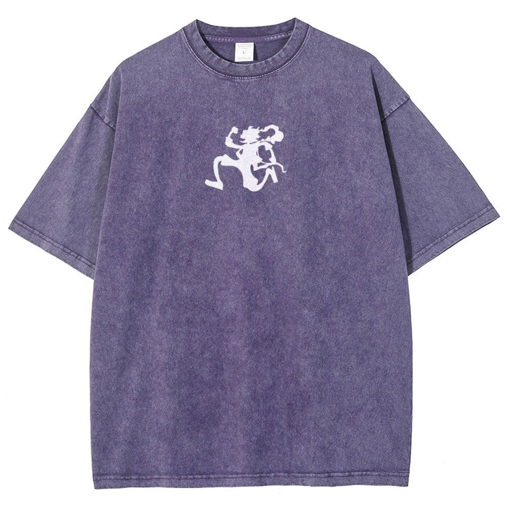 One Piece Luffy Unisex Fit Washed T-Shirt 2509003511