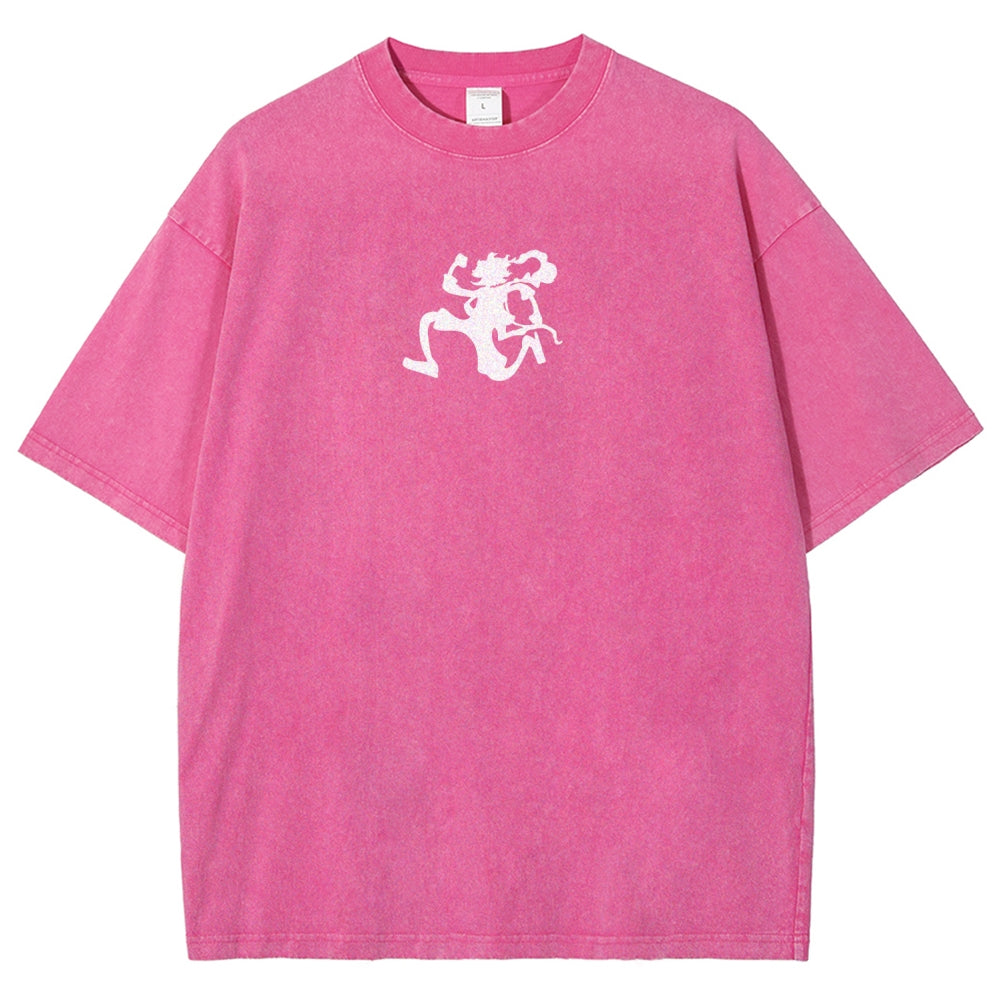 One Piece Luffy Unisex Fit Washed T-Shirt 2509003511