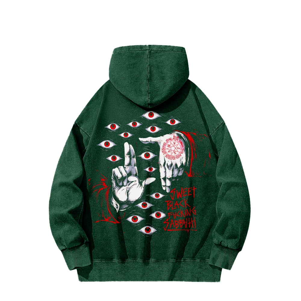 Hellsing Casual Washed Hoodie 2509006233