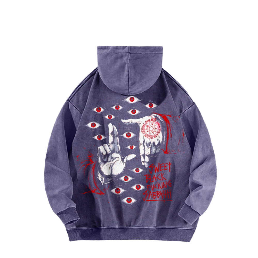 Hellsing Casual Washed Hoodie 2509006233