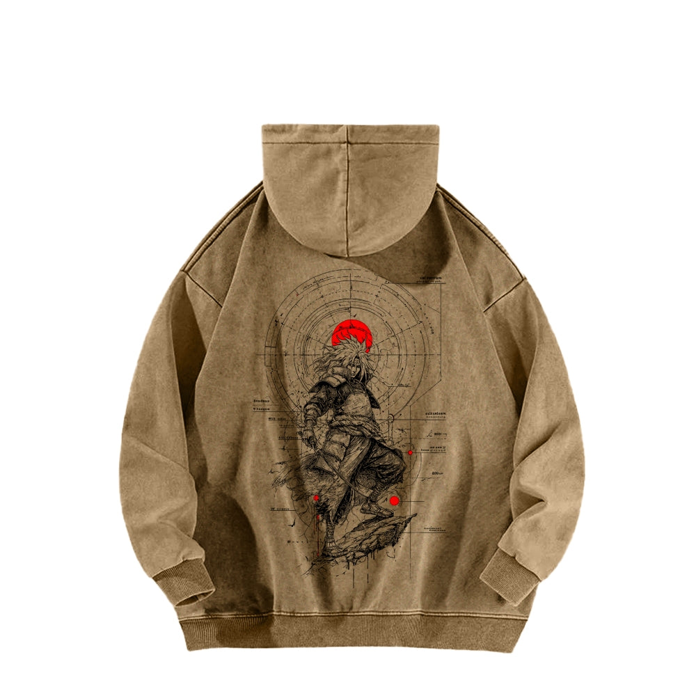 Naruto Casual Washed Hoodie 2509012970