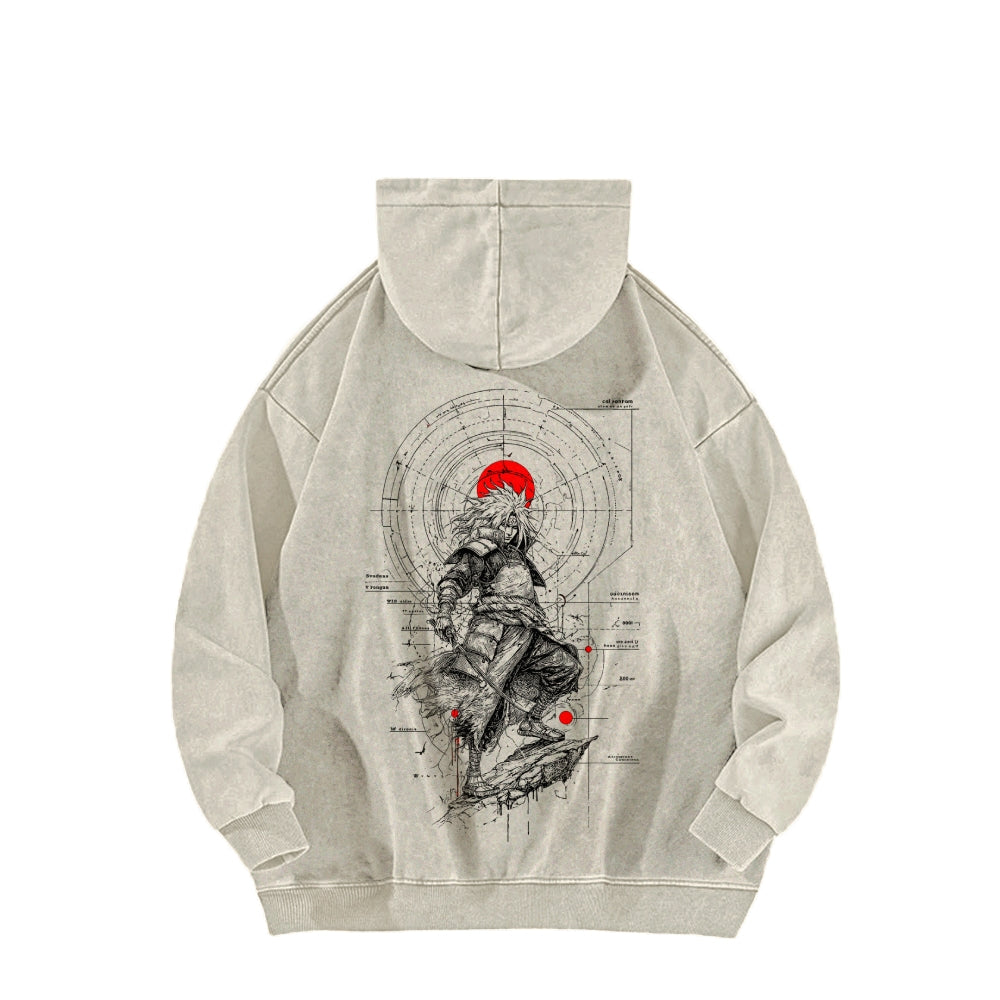 Naruto Casual Washed Hoodie 2509012970