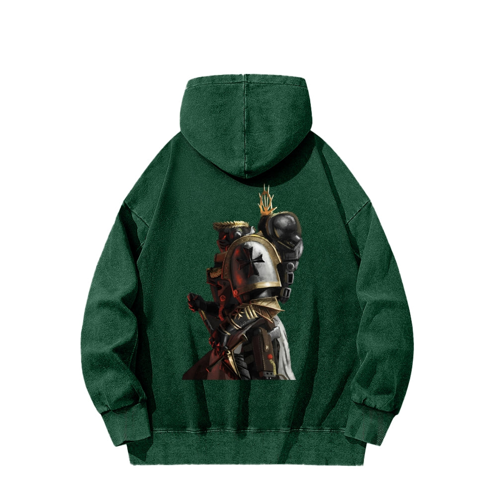 Casual Washed Hoodie 2509013863