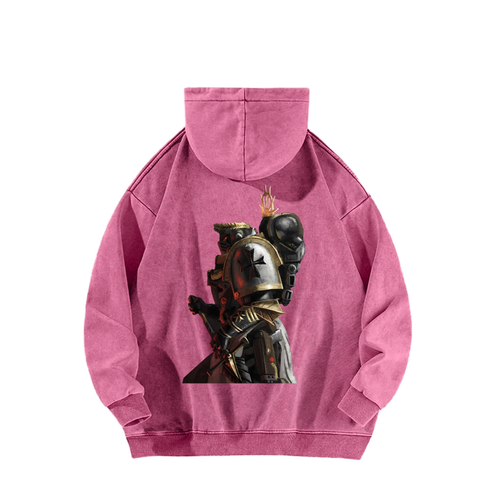Casual Washed Hoodie 2509013863