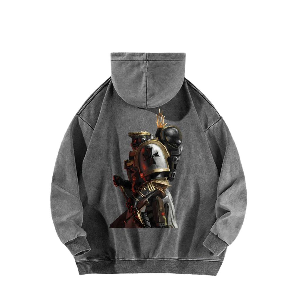 Casual Washed Hoodie 2509013863