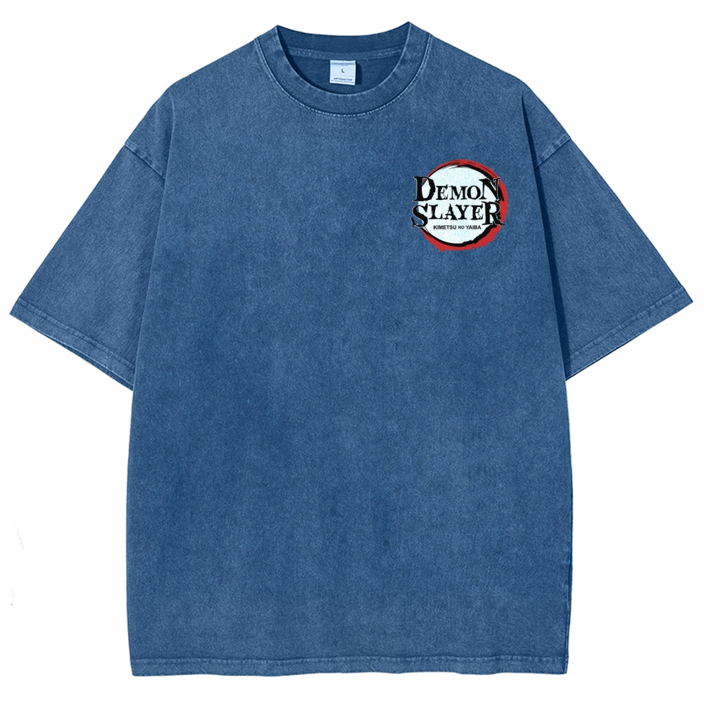 Demon Slayer Unisex Fit Washed T-Shirt 2509022796