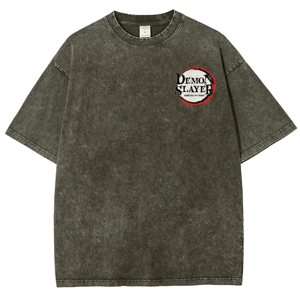 Demon Slayer Unisex Fit Washed T-Shirt 2509022796