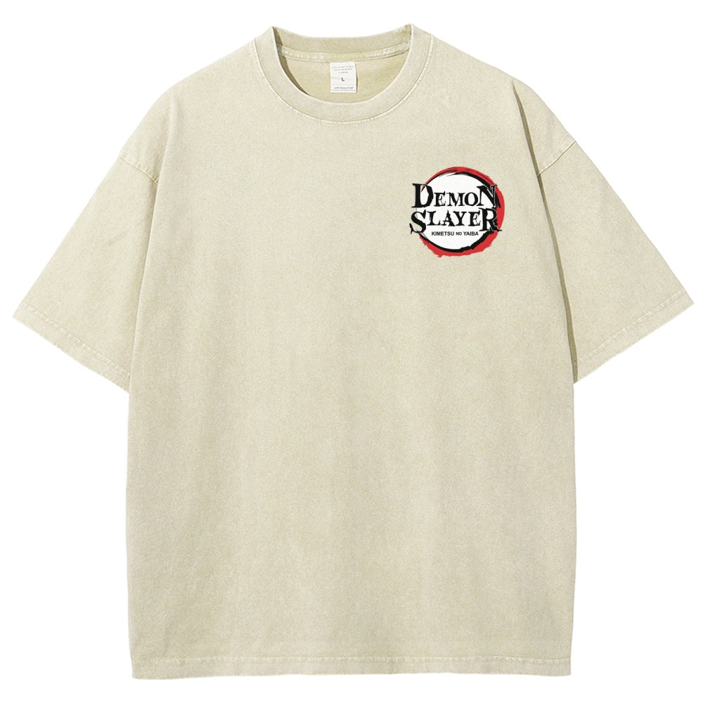 Demon Slayer Unisex Fit Washed T-Shirt 2509022796