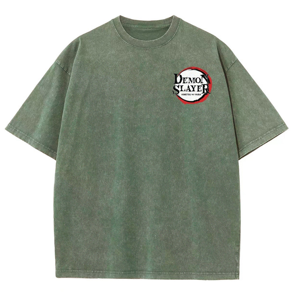 Demon Slayer Unisex Fit Washed T-Shirt 2509022796
