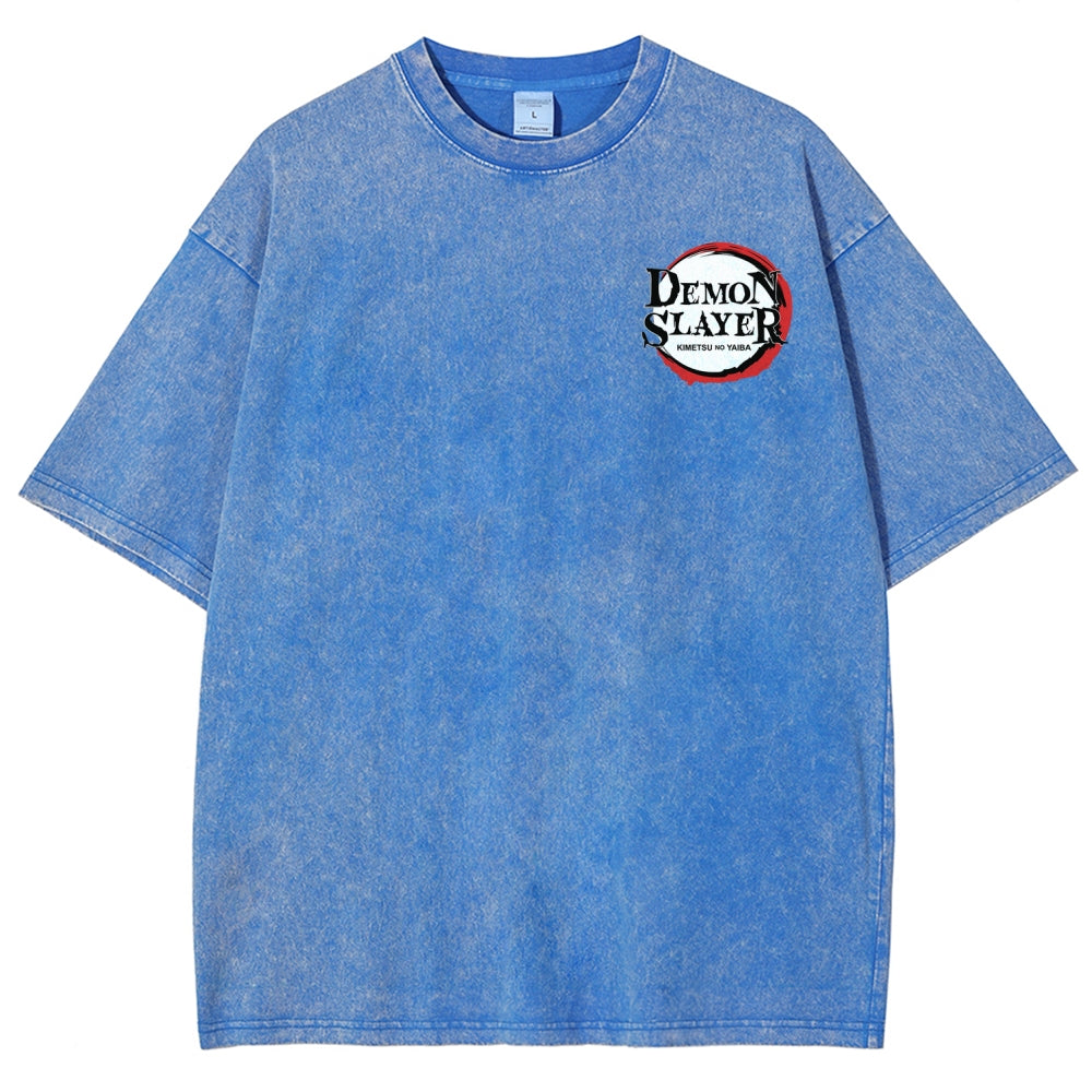 Demon Slayer Unisex Fit Washed T-Shirt 2509022796