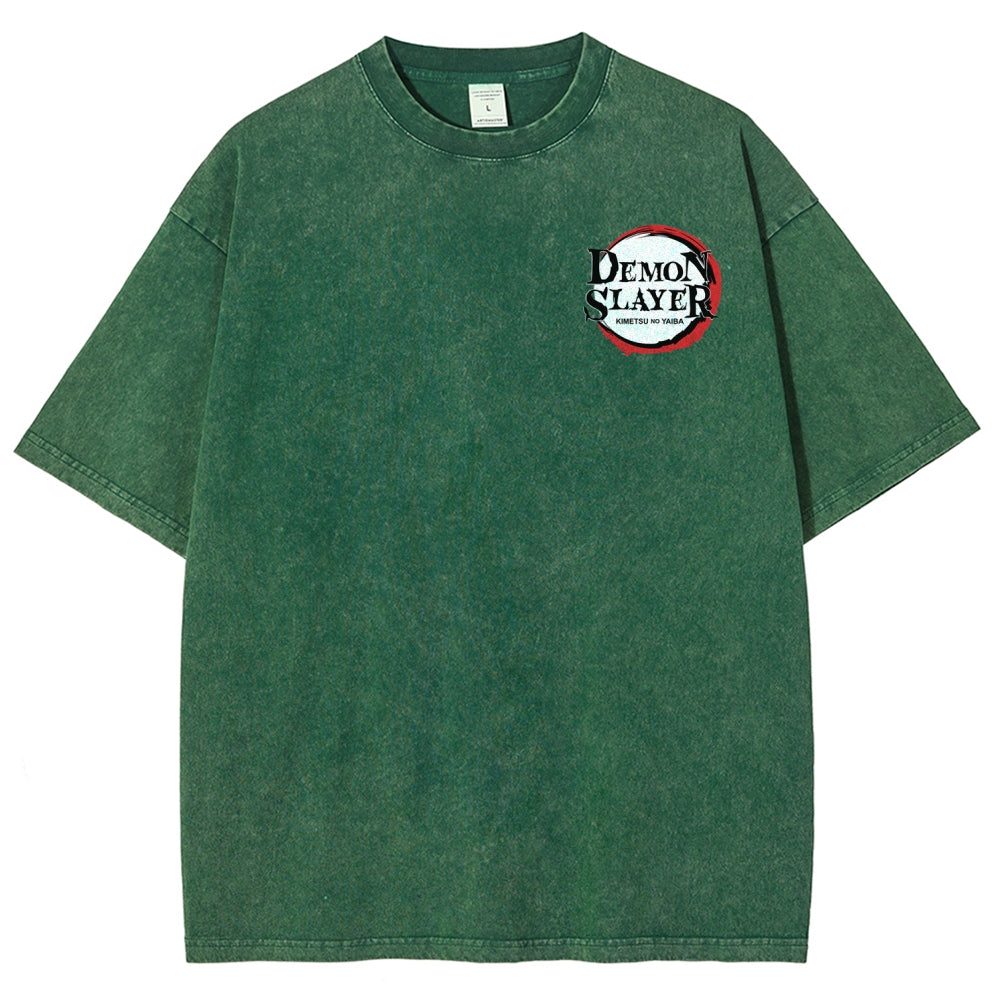 Demon Slayer Unisex Fit Washed T-Shirt 2509022796