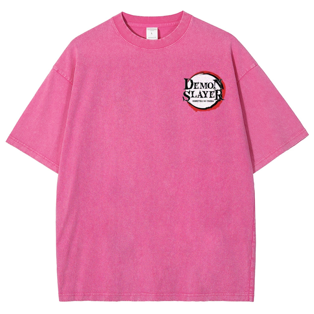 Demon Slayer Unisex Fit Washed T-Shirt 2509022796