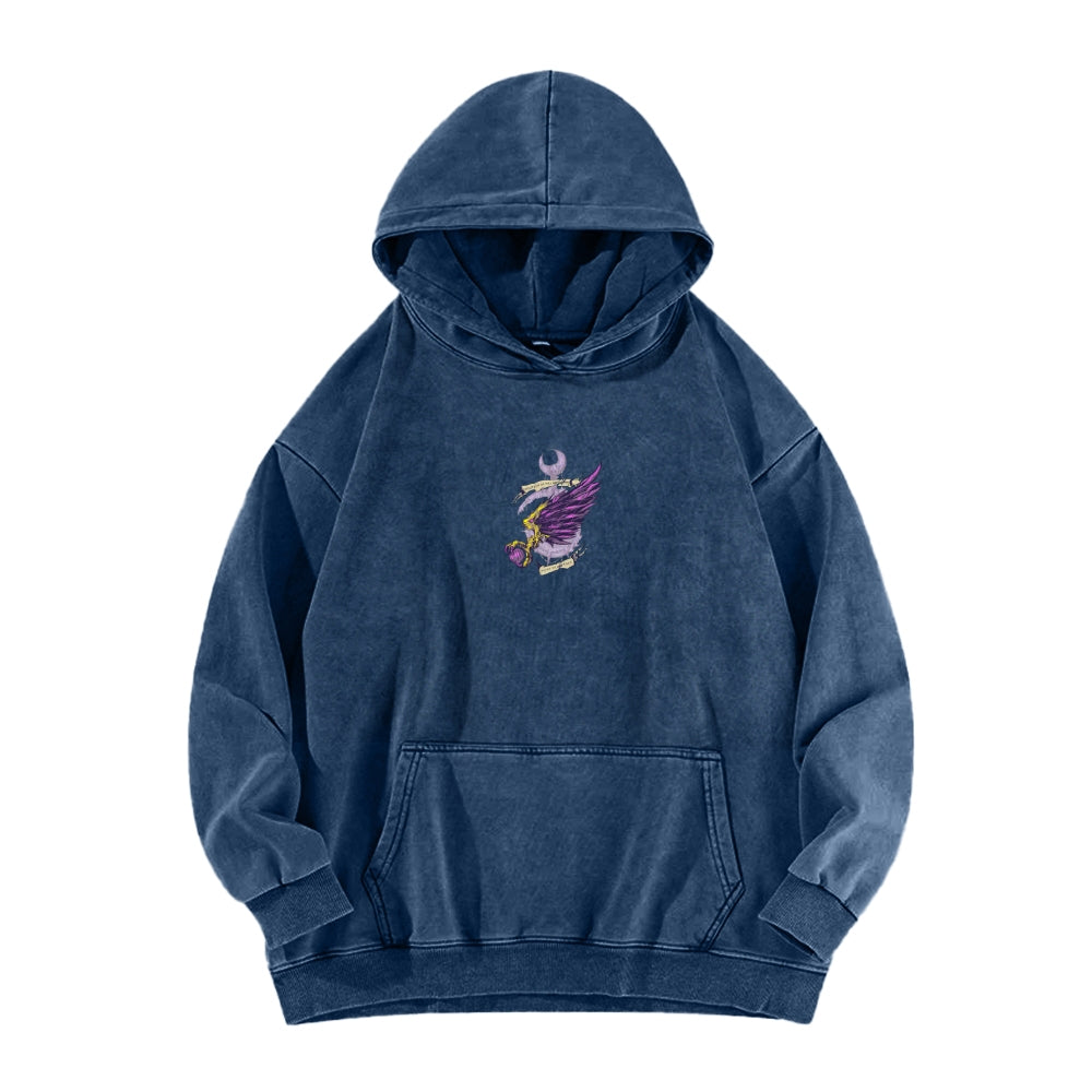Casual Washed Hoodie 2509023204