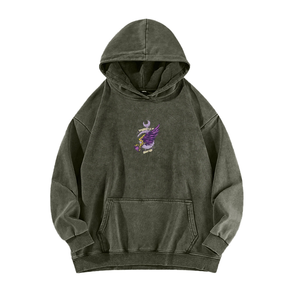 Casual Washed Hoodie 2509023204