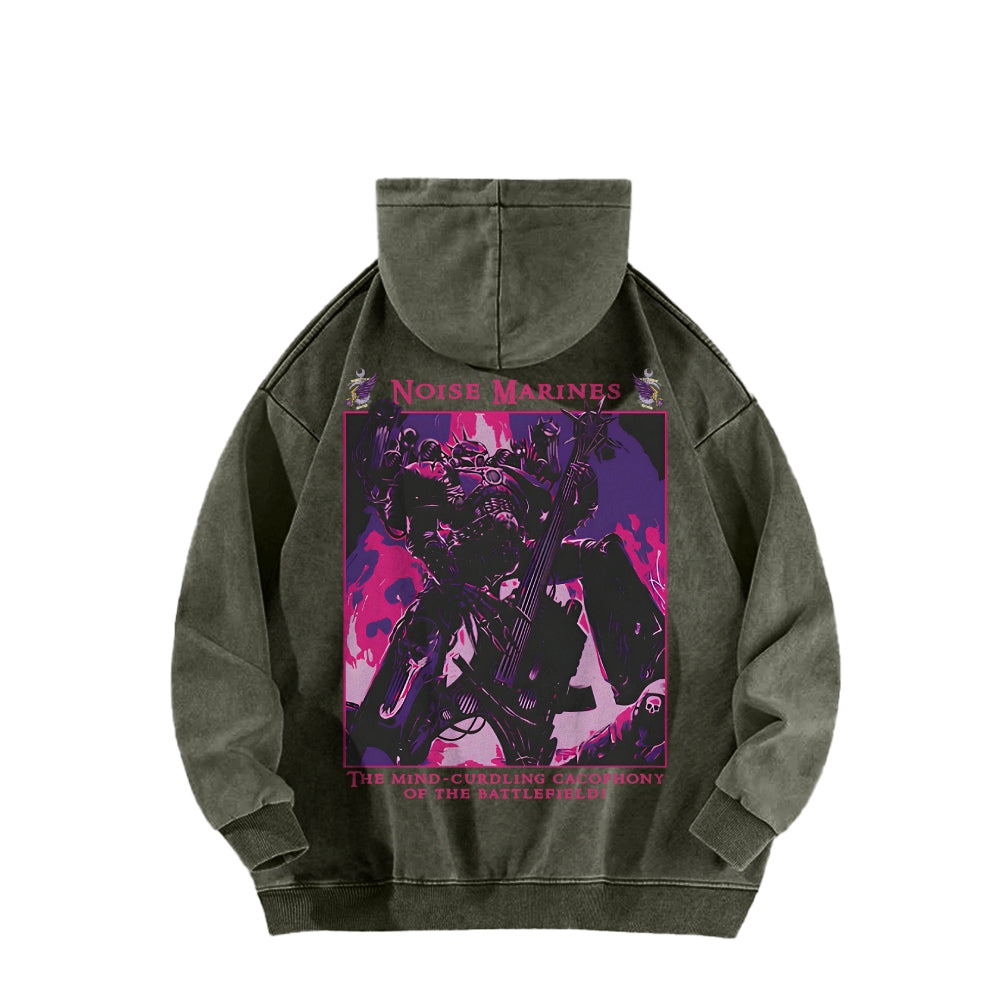 Casual Washed Hoodie 2509023204