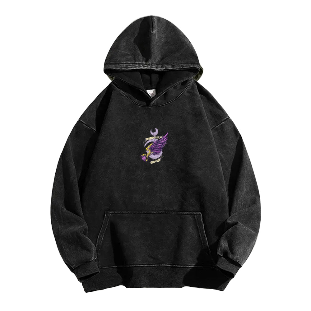 Casual Washed Hoodie 2509023204