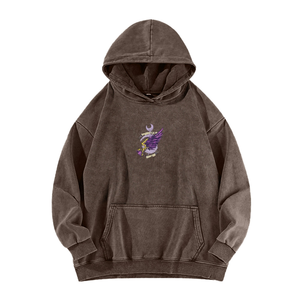 Casual Washed Hoodie 2509023204