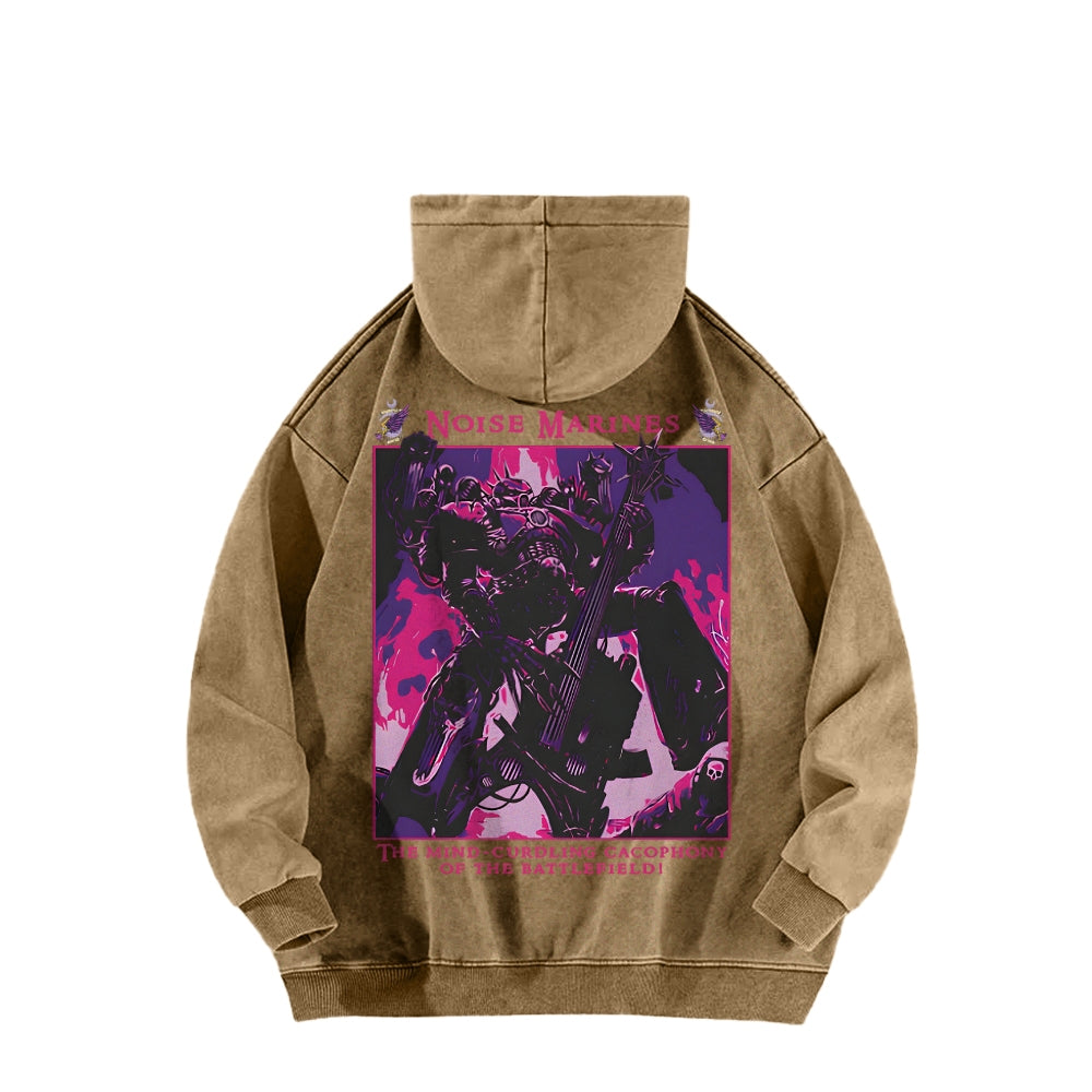 Casual Washed Hoodie 2509023204
