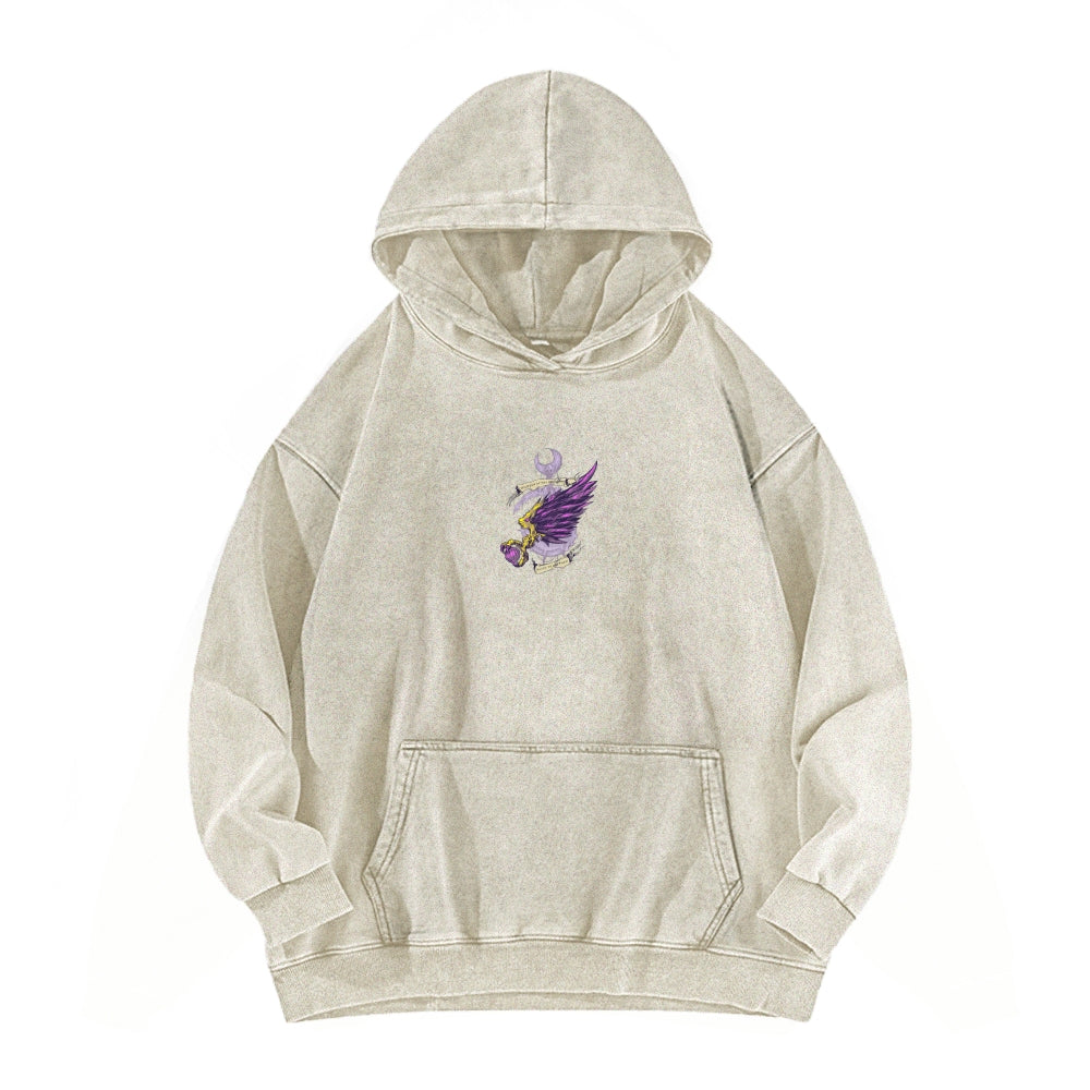 Casual Washed Hoodie 2509023204
