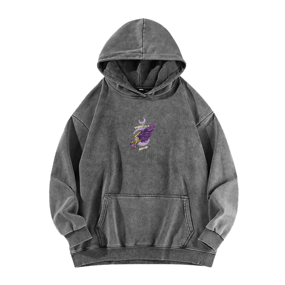 Casual Washed Hoodie 2509023204