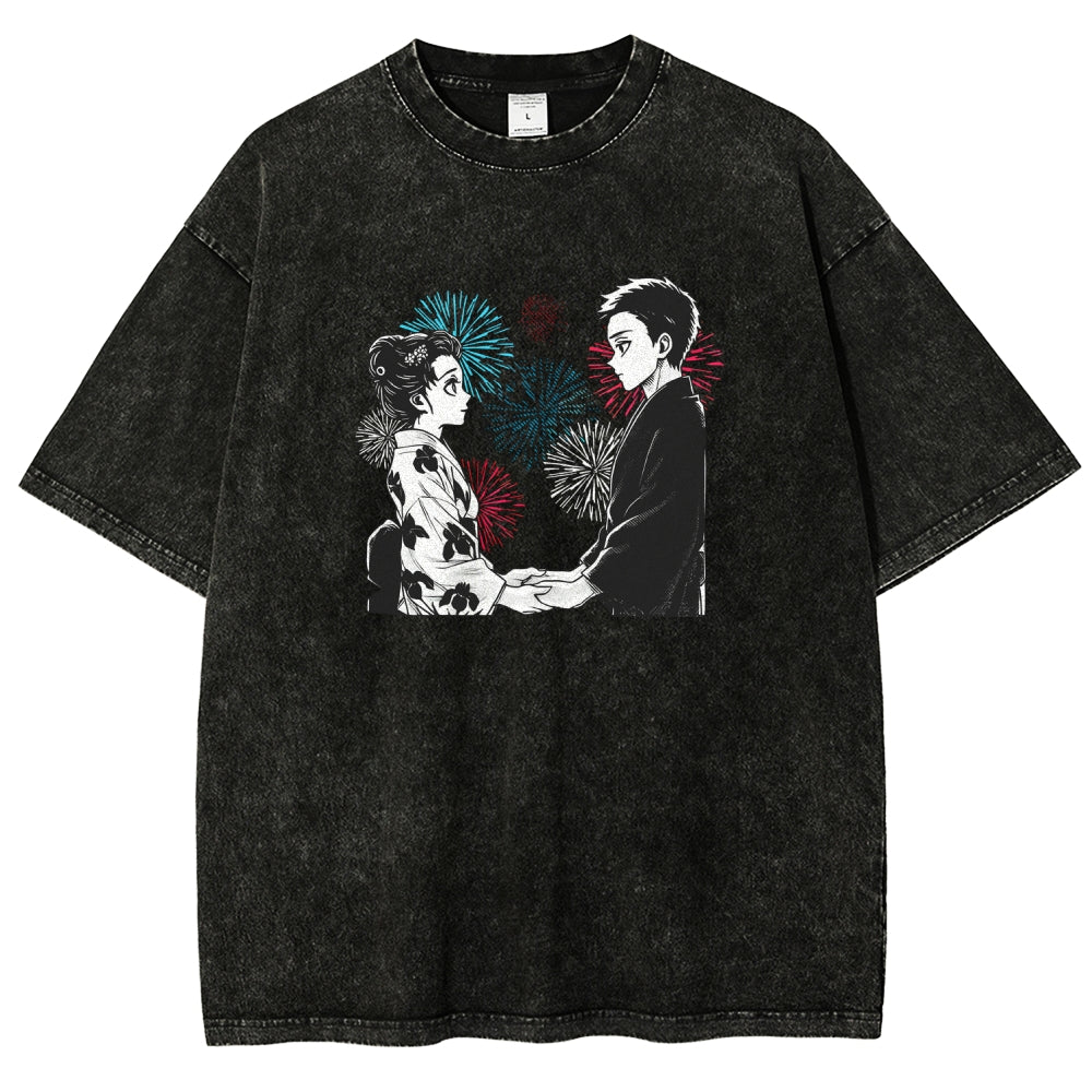 Demon Slayer Unisex Fit Washed T-Shirt 2510002535