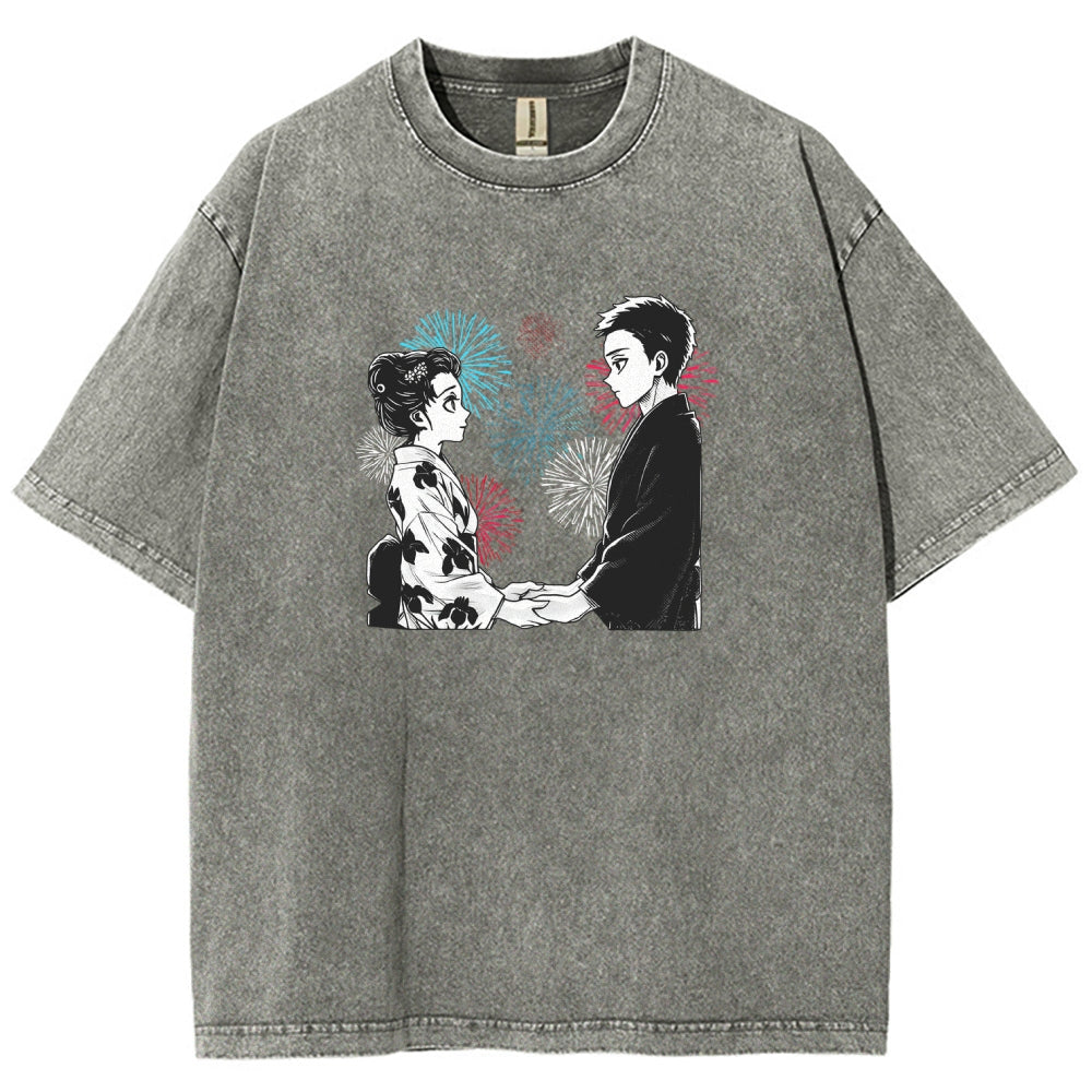 Demon Slayer Unisex Fit Washed T-Shirt 2510002535