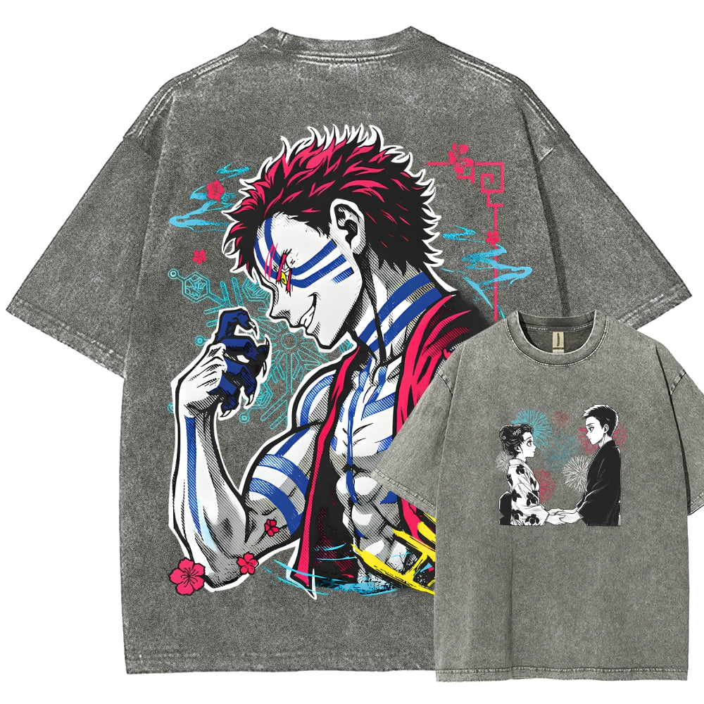 Demon Slayer Unisex Fit Washed T-Shirt 2510002535