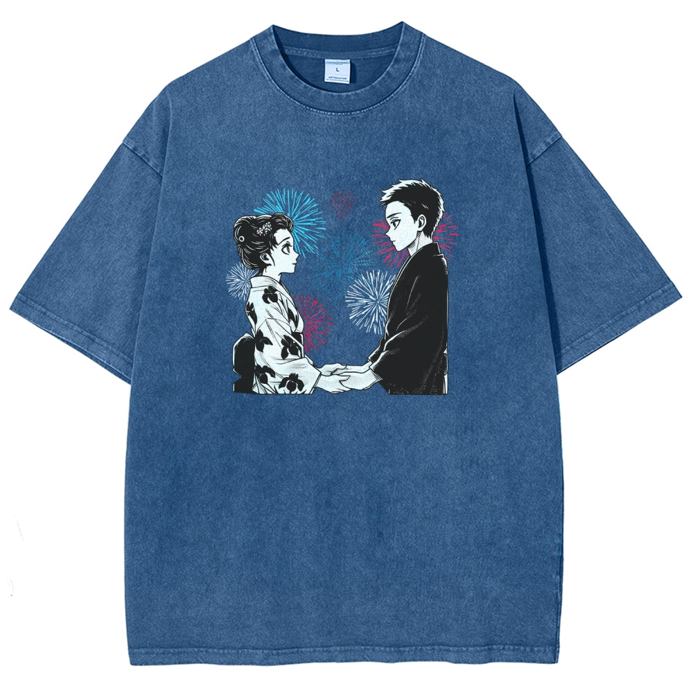 Demon Slayer Unisex Fit Washed T-Shirt 2510002535