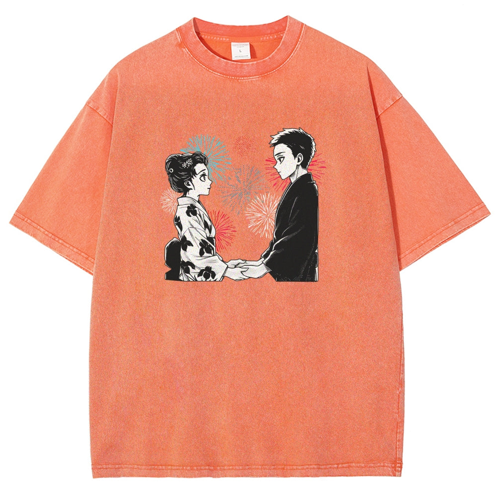Demon Slayer Unisex Fit Washed T-Shirt 2510002535