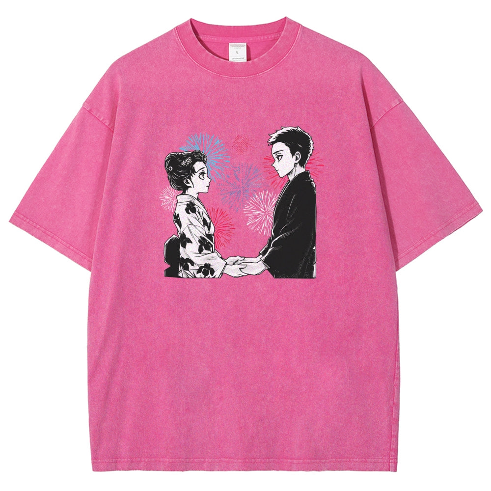 Demon Slayer Unisex Fit Washed T-Shirt 2510002535