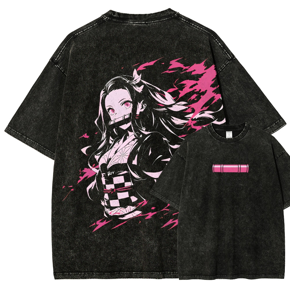 Demon Slayer Unisex Fit Washed T-Shirt 2510002539
