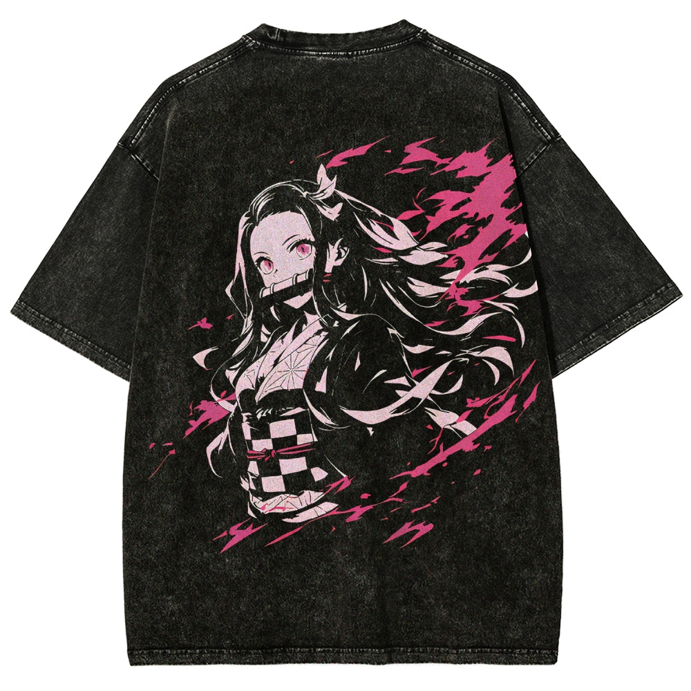Demon Slayer Unisex Fit Washed T-Shirt 2510002539