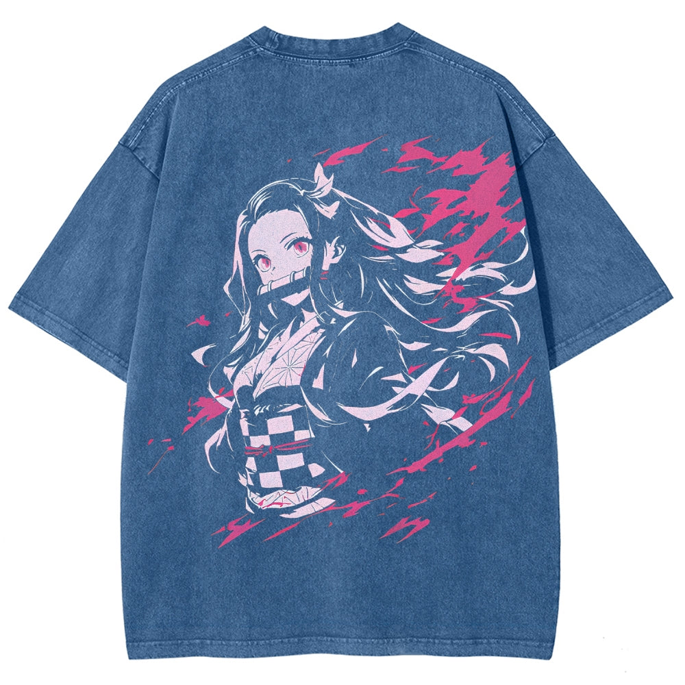 Demon Slayer Unisex Fit Washed T-Shirt 2510002539