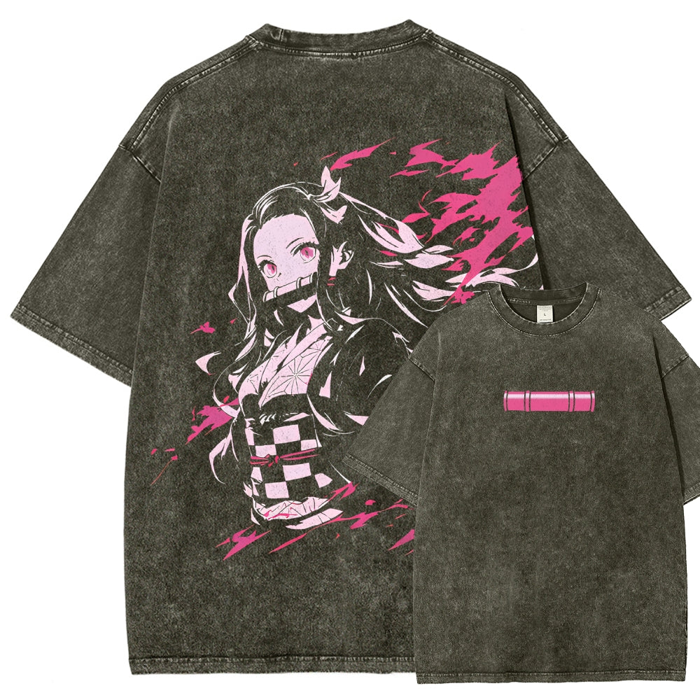 Demon Slayer Unisex Fit Washed T-Shirt 2510002539
