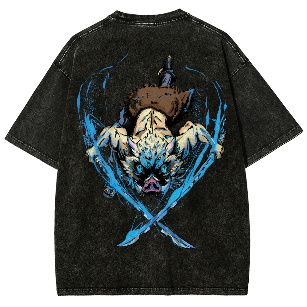 Demon Slayer Unisex Fit Washed T-Shirt 2510002542