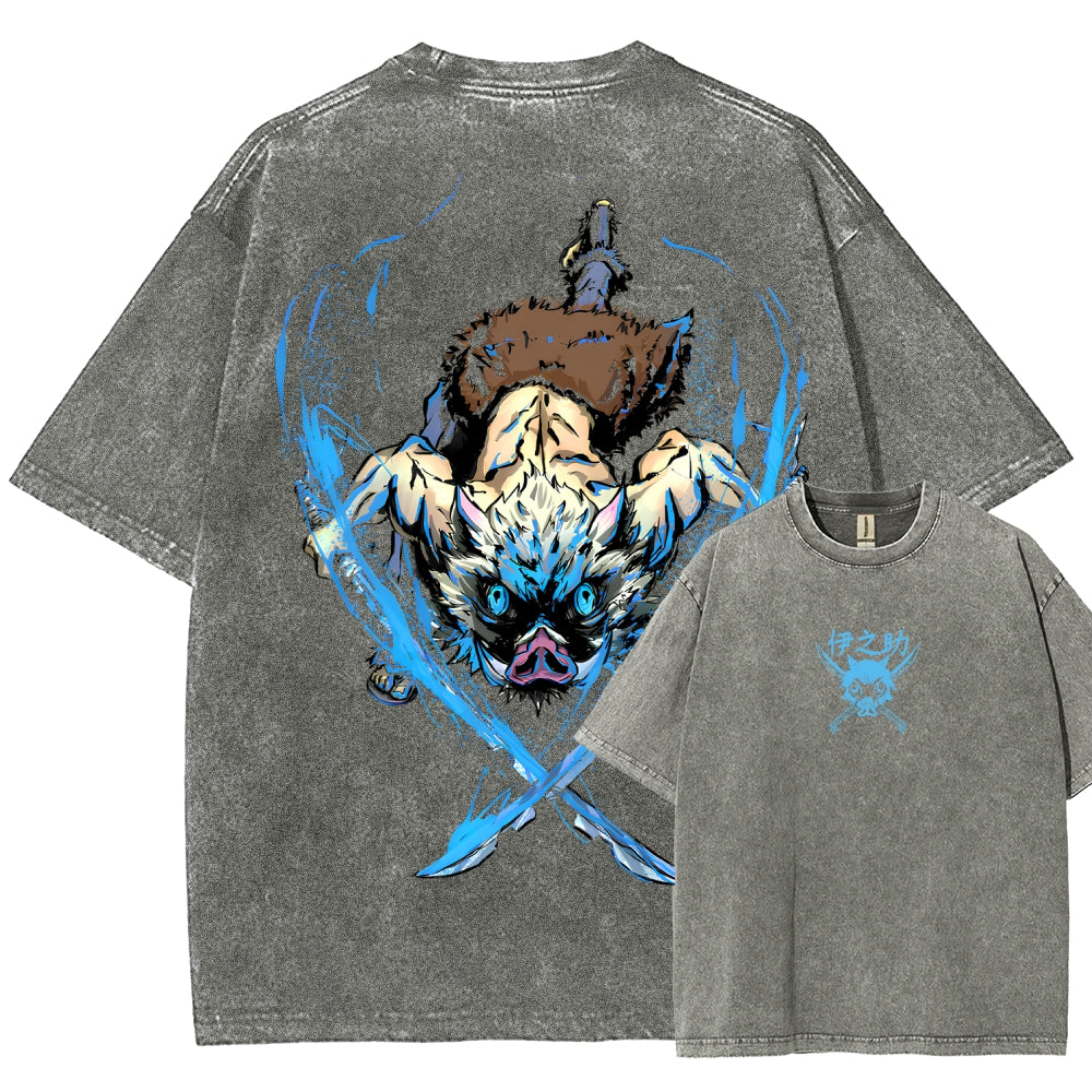 Demon Slayer Unisex Fit Washed T-Shirt 2510002542