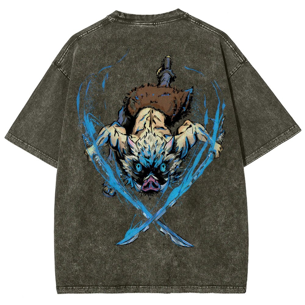 Demon Slayer Unisex Fit Washed T-Shirt 2510002542