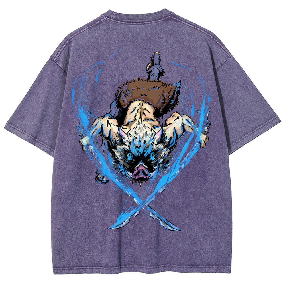 Demon Slayer Unisex Fit Washed T-Shirt 2510002542