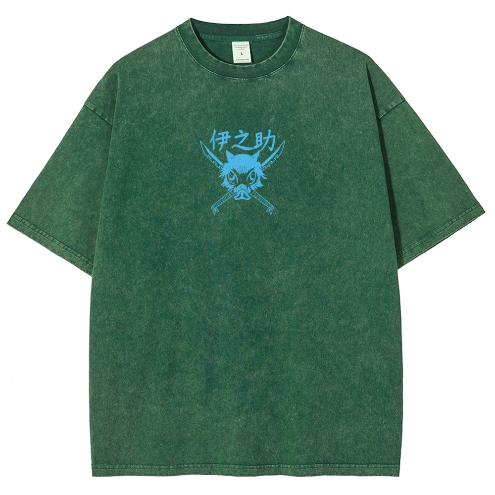 Demon Slayer Unisex Fit Washed T-Shirt 2510002542