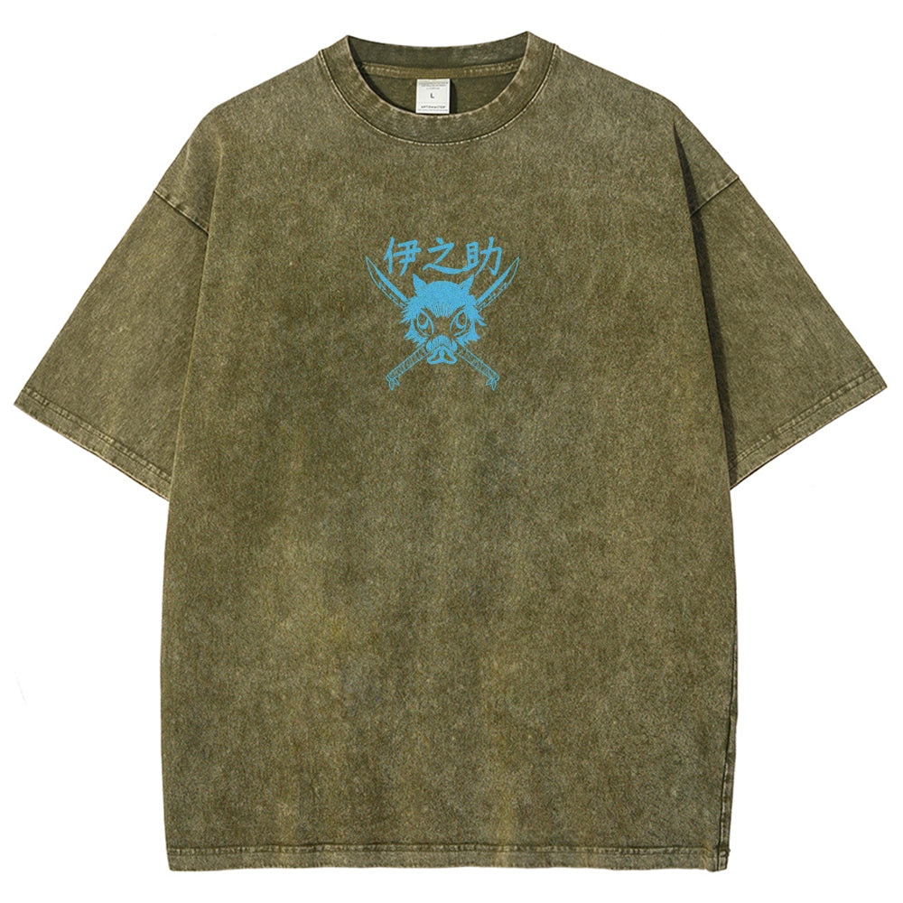Demon Slayer Unisex Fit Washed T-Shirt 2510002542