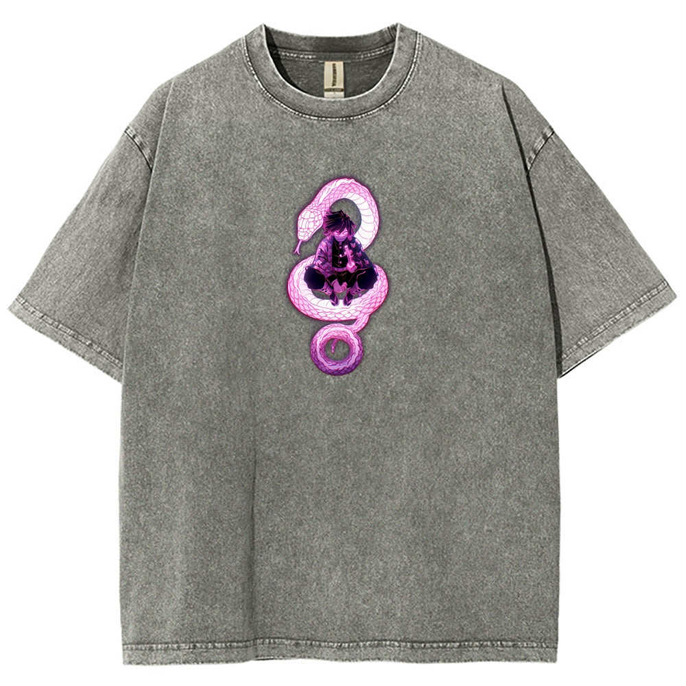 Demon Slayer Unisex Fit Washed T-Shirt 2510002547