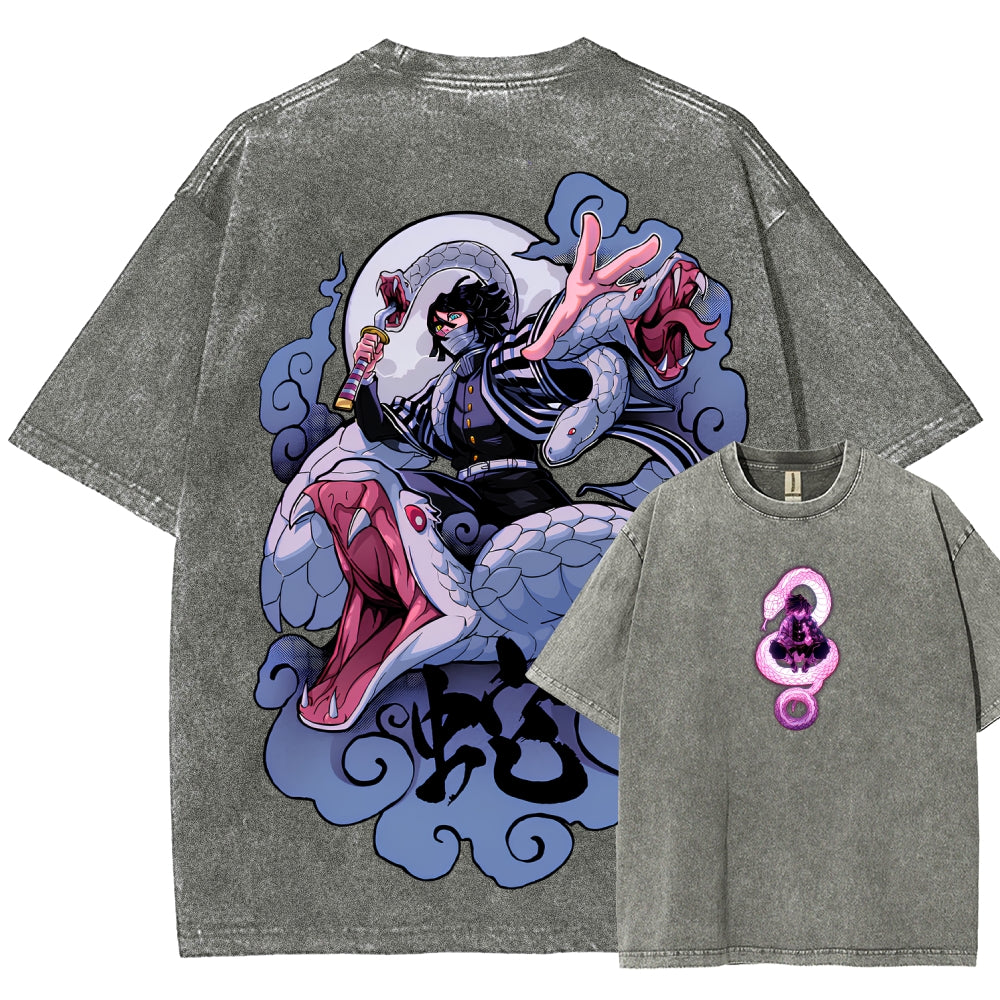 Demon Slayer Unisex Fit Washed T-Shirt 2510002547