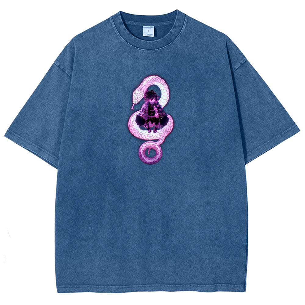 Demon Slayer Unisex Fit Washed T-Shirt 2510002547