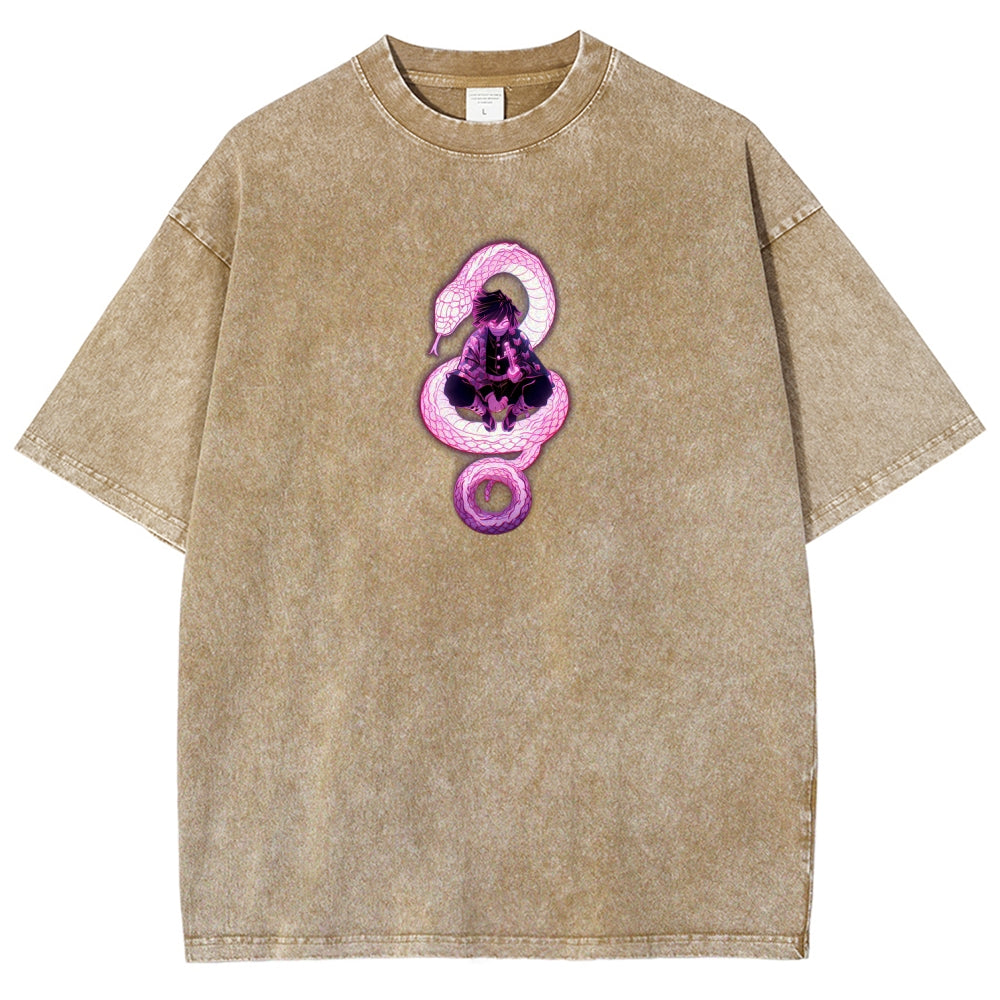 Demon Slayer Unisex Fit Washed T-Shirt 2510002547