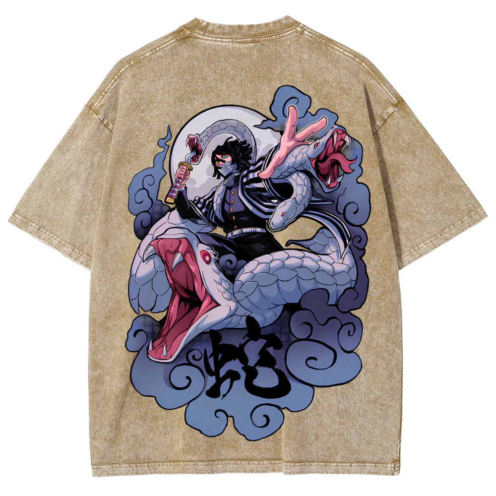 Demon Slayer Unisex Fit Washed T-Shirt 2510002547