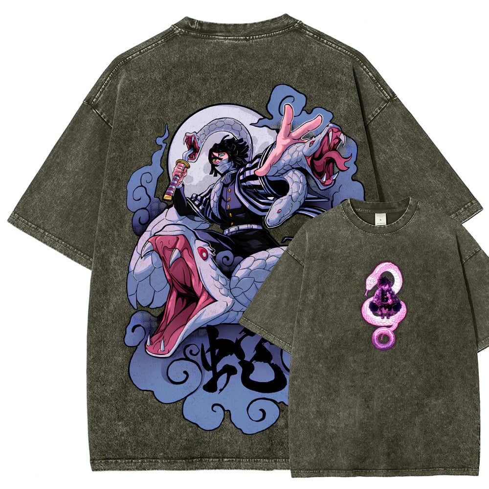 Demon Slayer Unisex Fit Washed T-Shirt 2510002547