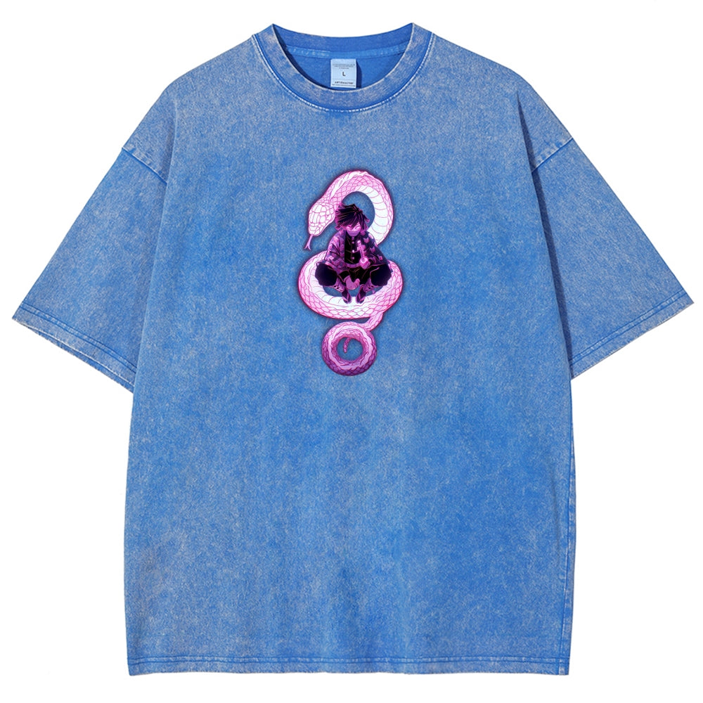 Demon Slayer Unisex Fit Washed T-Shirt 2510002547