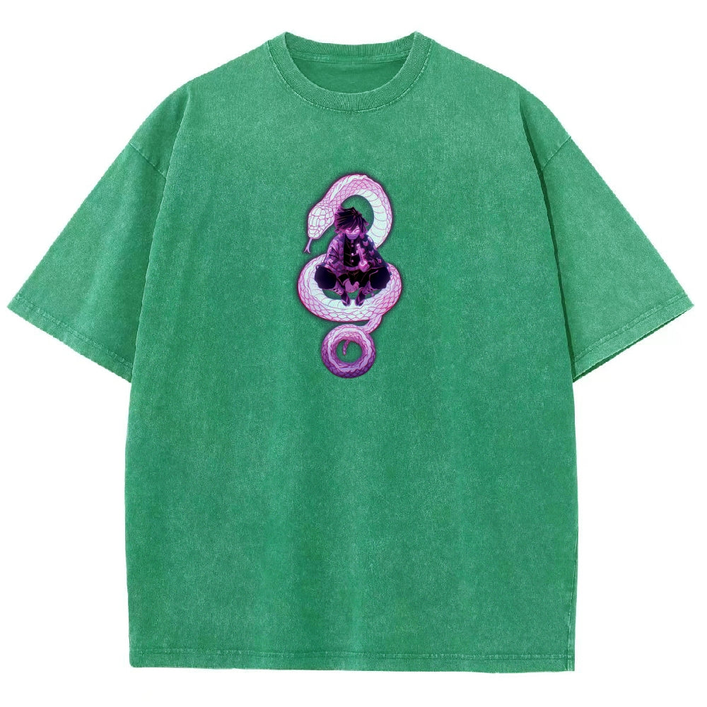 Demon Slayer Unisex Fit Washed T-Shirt 2510002547