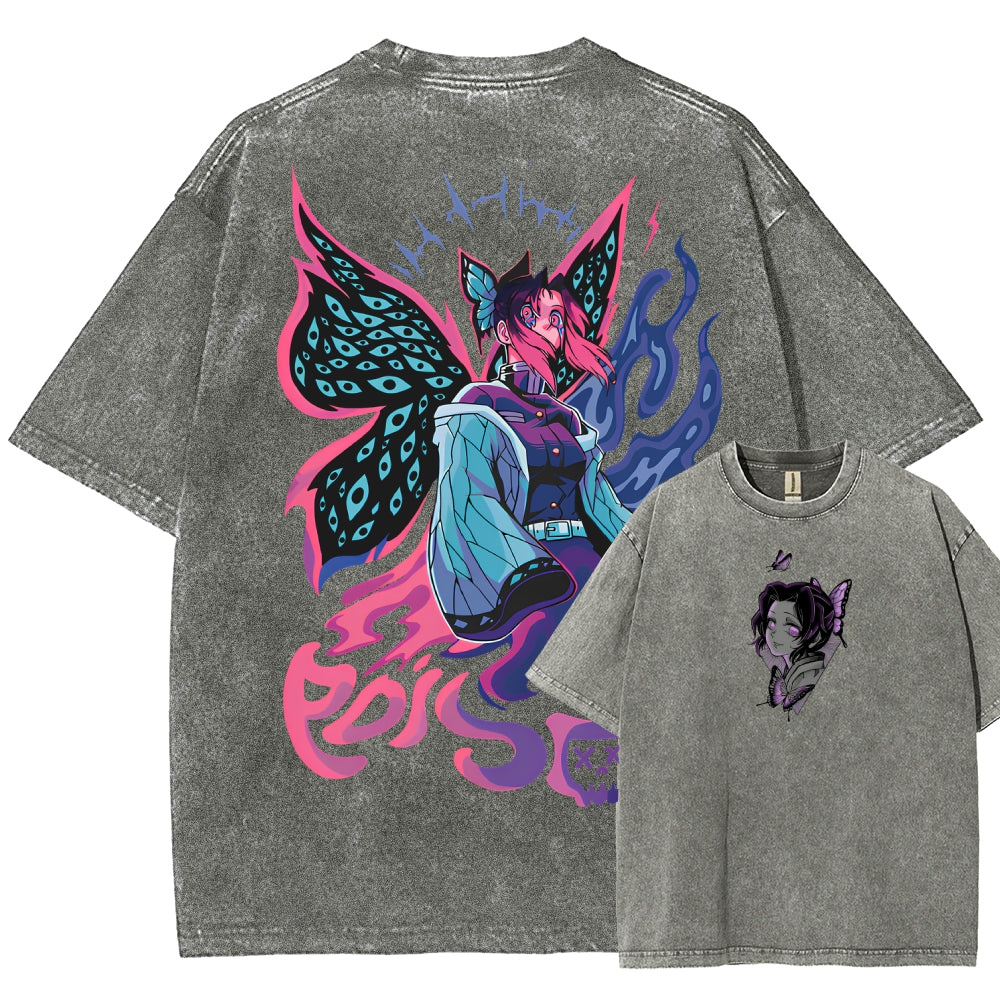 Demon Slayer Unisex Fit Washed T-Shirt 2510002551