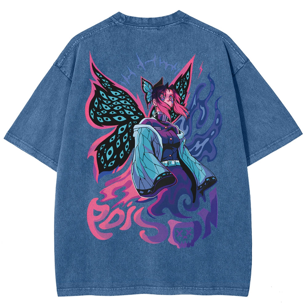 Demon Slayer Unisex Fit Washed T-Shirt 2510002551